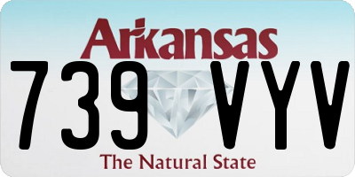 AR license plate 739VYV