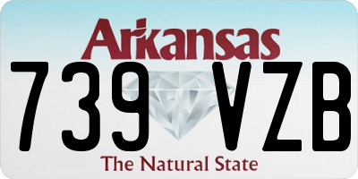 AR license plate 739VZB