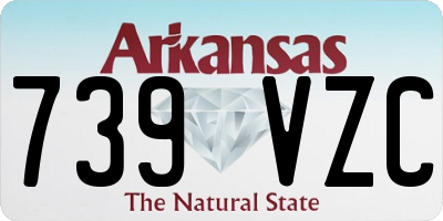 AR license plate 739VZC