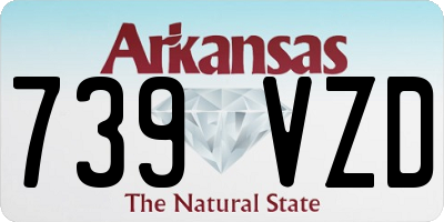 AR license plate 739VZD