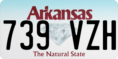 AR license plate 739VZH