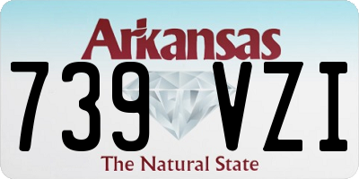 AR license plate 739VZI