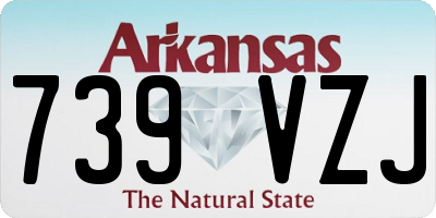 AR license plate 739VZJ