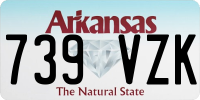 AR license plate 739VZK