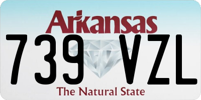 AR license plate 739VZL