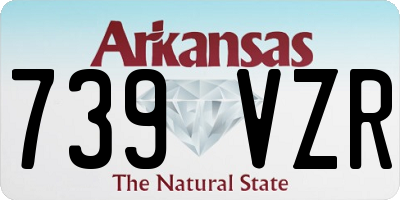 AR license plate 739VZR