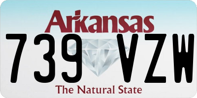 AR license plate 739VZW