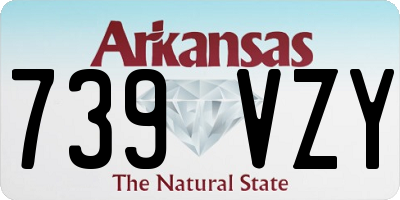 AR license plate 739VZY