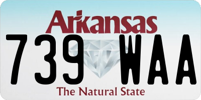 AR license plate 739WAA