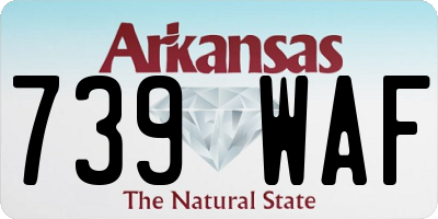 AR license plate 739WAF
