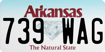 AR license plate 739WAG