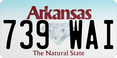 AR license plate 739WAI