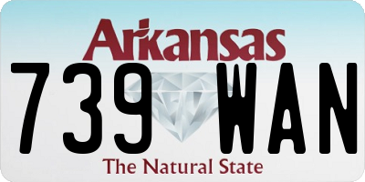 AR license plate 739WAN