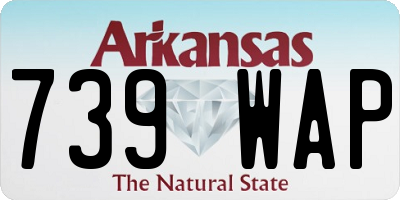 AR license plate 739WAP