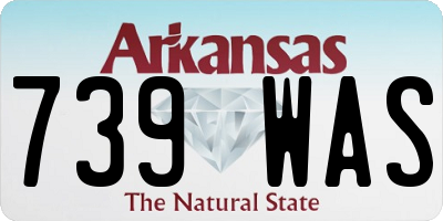 AR license plate 739WAS