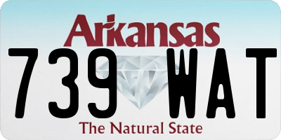 AR license plate 739WAT