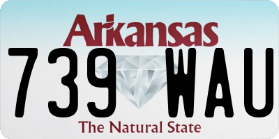 AR license plate 739WAU