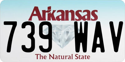 AR license plate 739WAV