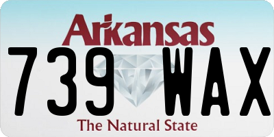 AR license plate 739WAX