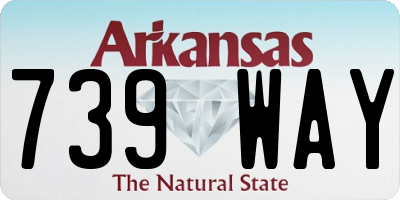 AR license plate 739WAY