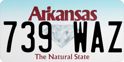 AR license plate 739WAZ