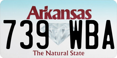 AR license plate 739WBA