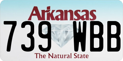 AR license plate 739WBB