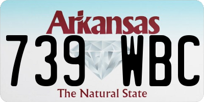 AR license plate 739WBC