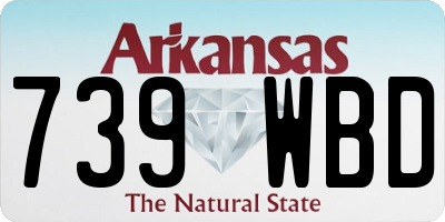 AR license plate 739WBD