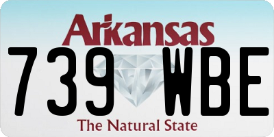 AR license plate 739WBE