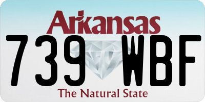 AR license plate 739WBF