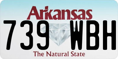 AR license plate 739WBH