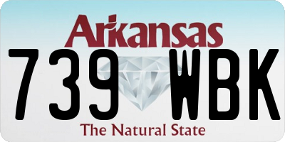 AR license plate 739WBK