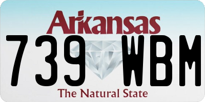AR license plate 739WBM
