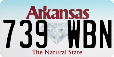 AR license plate 739WBN