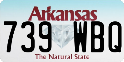 AR license plate 739WBQ