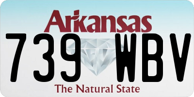 AR license plate 739WBV