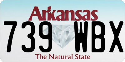 AR license plate 739WBX