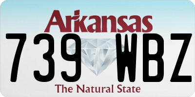 AR license plate 739WBZ