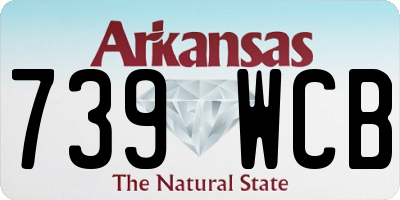 AR license plate 739WCB