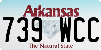 AR license plate 739WCC
