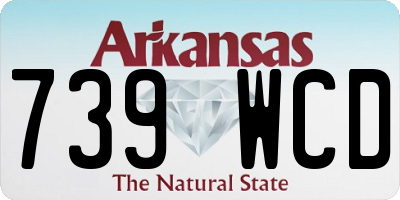 AR license plate 739WCD