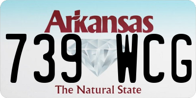 AR license plate 739WCG