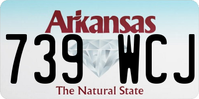 AR license plate 739WCJ
