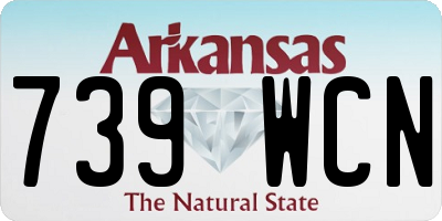 AR license plate 739WCN