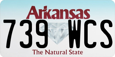 AR license plate 739WCS