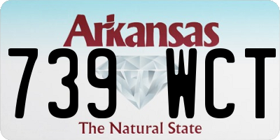 AR license plate 739WCT
