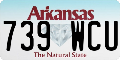 AR license plate 739WCU