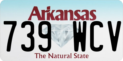 AR license plate 739WCV