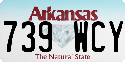 AR license plate 739WCY